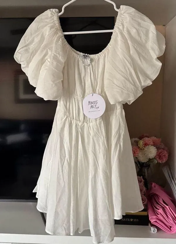 Princess Polly Halton Mini Puff Sleeve Dress NEW - Image 4