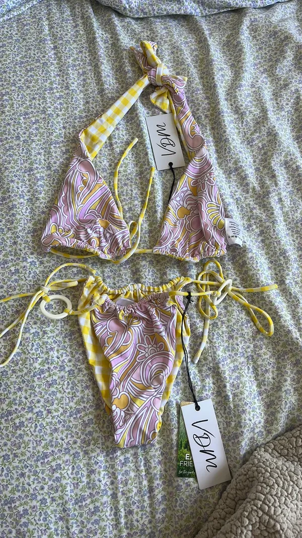 String bikini Yellow Size M - Image 3
