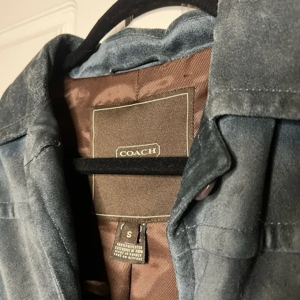 Vintage Coach 100% Suede Leather Jacket – Y2K Era - Image 8