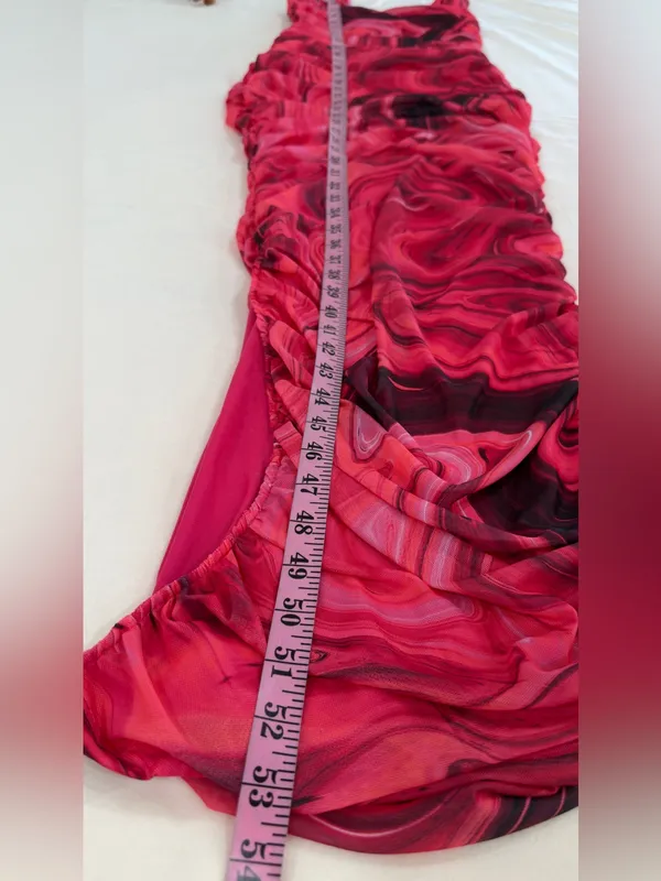 SHEIN Hot Pink Tagged Dress - Image 4