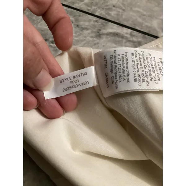 J.Crew Womens Linen Cotton Button Front Mini Skirt Ecru Cream AV793 Size 12 NWT - Image 6