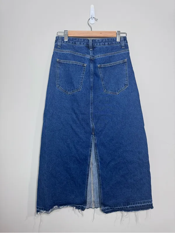 BDG Theo Denim A-Line Midi Skirt - Image 8