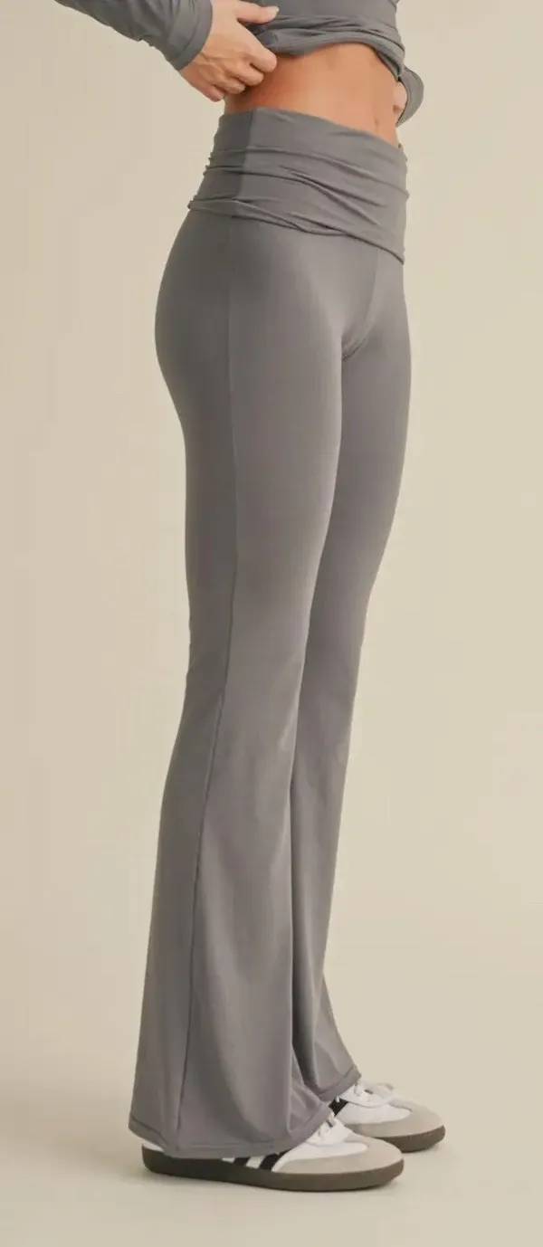 Kimberly Gray Flare Pants Butter Soft - Image 2