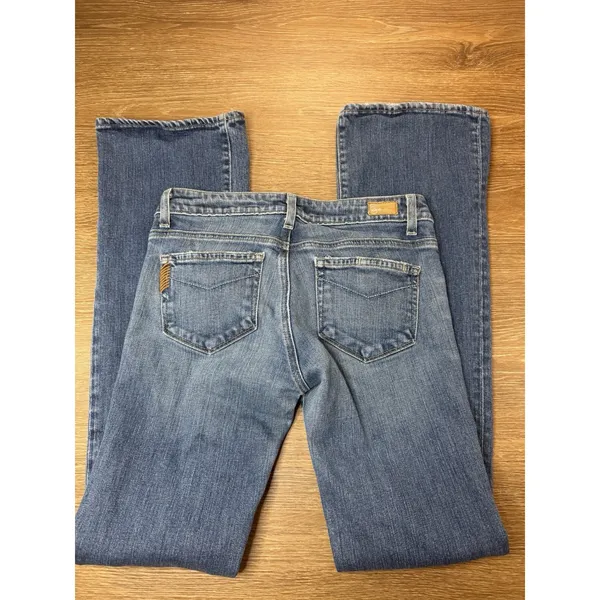 Paige Hollywood Hills Jeans Women 27 Low Rise Bootcut Flare Medium Wash USA - Image 15