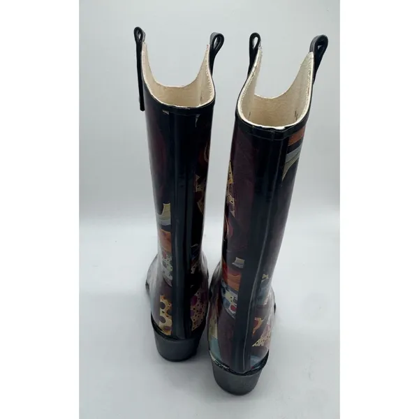Nomad Yippy Women's Multicolor Western Cowboy Rain Boots Size 7 Artistic - Image 9