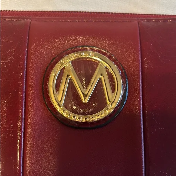 MIAK Collection Zip Around Wallet Red EUC - Image 2
