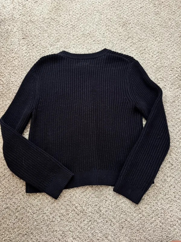 H&M Navy Button Down Cardigan - Image 2