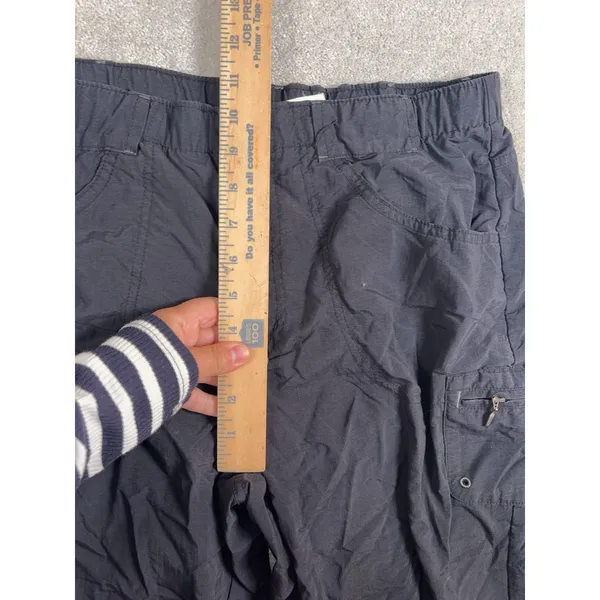 columbia pants womens cropped hiking cargo nylon pants black medium‎ - Image 8