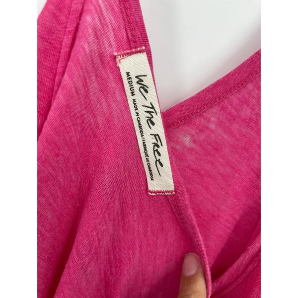We The Free Pink Sandy Tank Top Sleeveless Relaxed Fit Women's Size Medium NEW - Image 7