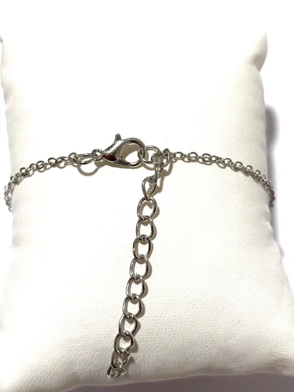 Silver tone snake bracelet - Image 2