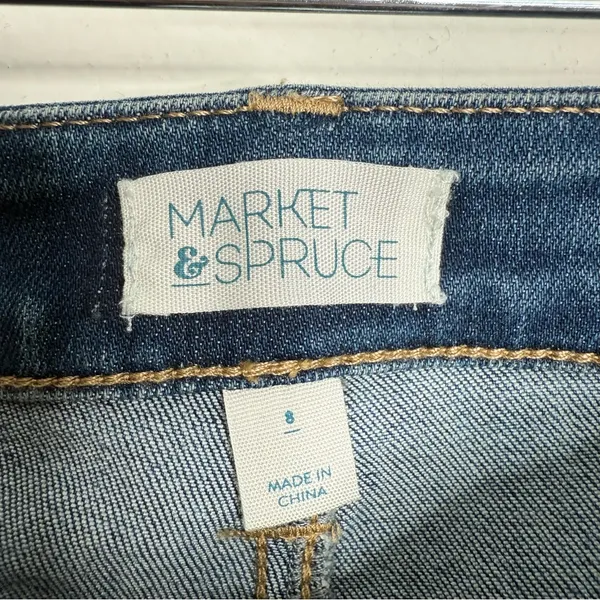 NWOT Market & Spruce Wide Leg Jeans‎ Blue Size 8 Clean Girl Minimalist Modern - Image 4