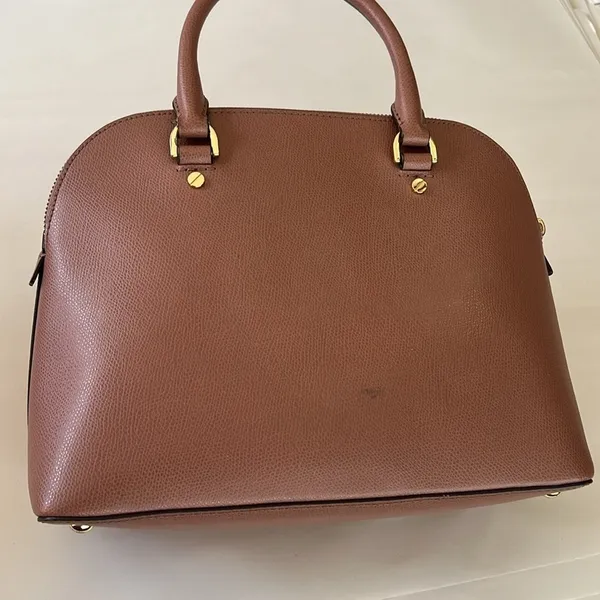 Michael Kors Dusty Rose Gold accents Leather Satchel Crossbody Bag - Image 6