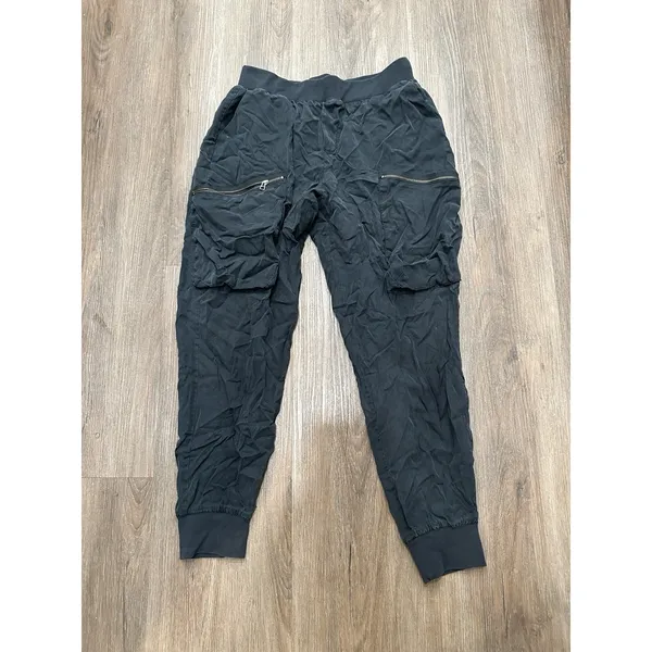ATM Jogger Pants Womens Medium Cargo Pants‎ Black - Image 2