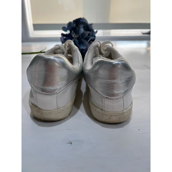 Soda Star Sneakers White Silver Accents‎ Casual Shoes Size 8.5 - Image 3