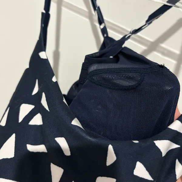 Sweaty Betty All‎ Round Workout Geometric Dress Navy and White size medium - Image 8
