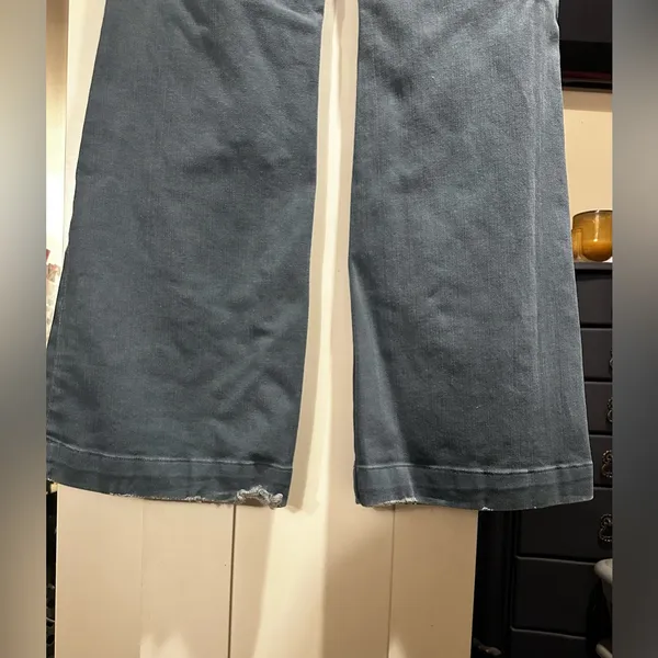 Vintage 7 For All Mankind Ginger Low-Rise Wide Leg Jeans $248MSRP - Image 9