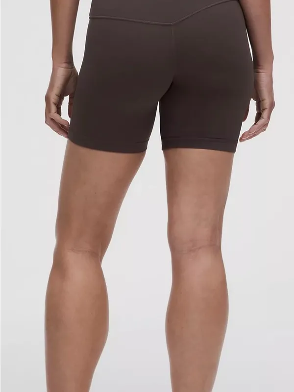 lululemon Align No Line™ High-Rise Short 6" Size 2 Colour Mahogany Muse - Image 2