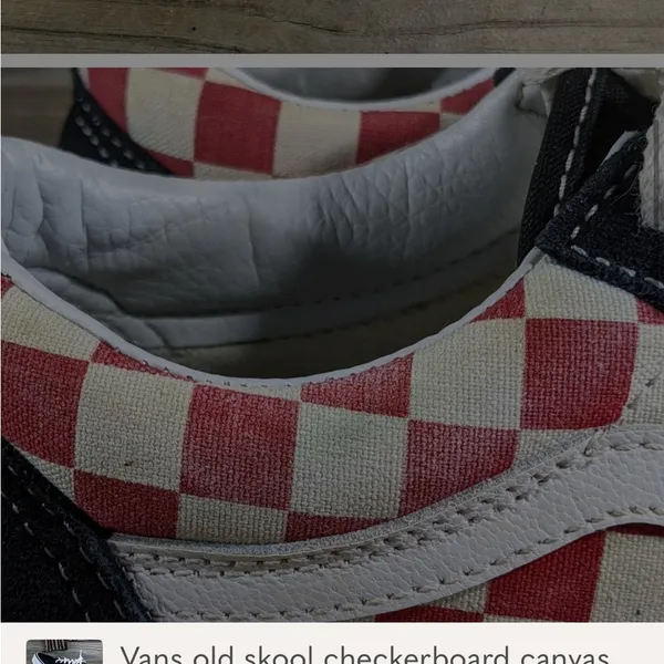 Vans old skool checkered men's size 3.5 women 5.00 - Image 5