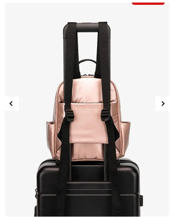 Calpak luka mini backpack in rose gold Pink - Image 3