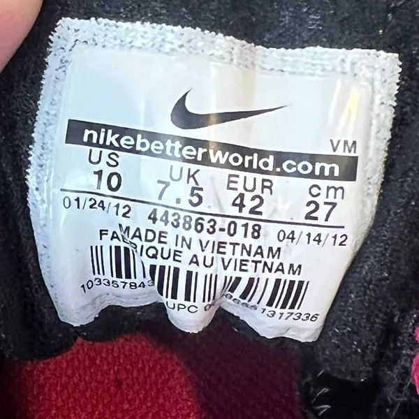 Nike Dart 9 Shoes Womens 10 Athletic Running Sneakers 443863-018 Black Pink Mesh - Image 7
