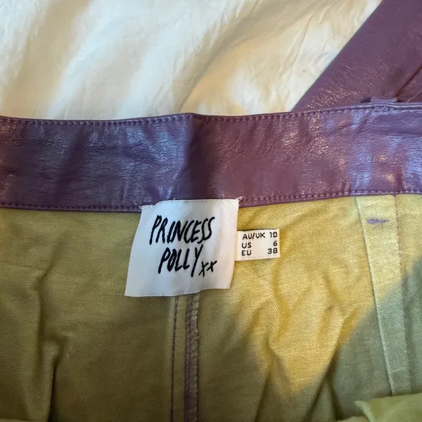 Princess Polly Purple Leather Pants - Image 5