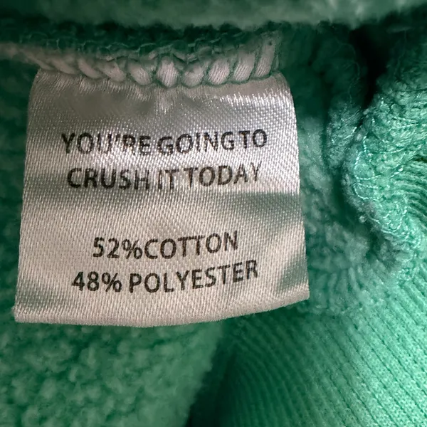 Yllw Graphic‎ Sweatshirt Mint Green Womens Small Athleisure Casual Spring - Image 6