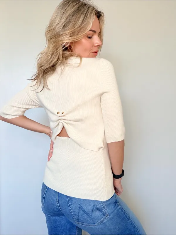 FAVORITE DAUGHTER The Park Avenue Rib Top - Image 4