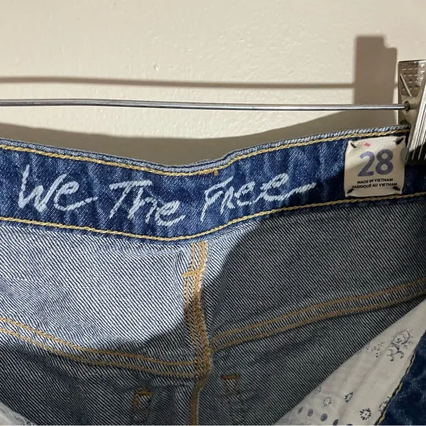 Free People Bailey Denim Mini Skirt Size 28 - Image 6