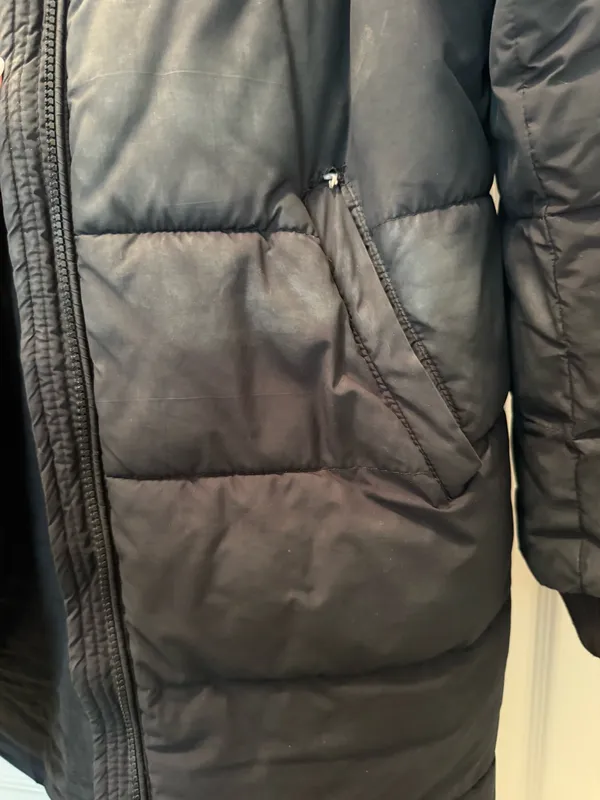 American Eagle Outfitters Black Long Puffer Coat with Hood - Image 4