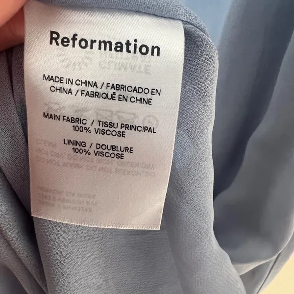 NWT Reformation Emersyn Dress Mineral 10 - Image 8
