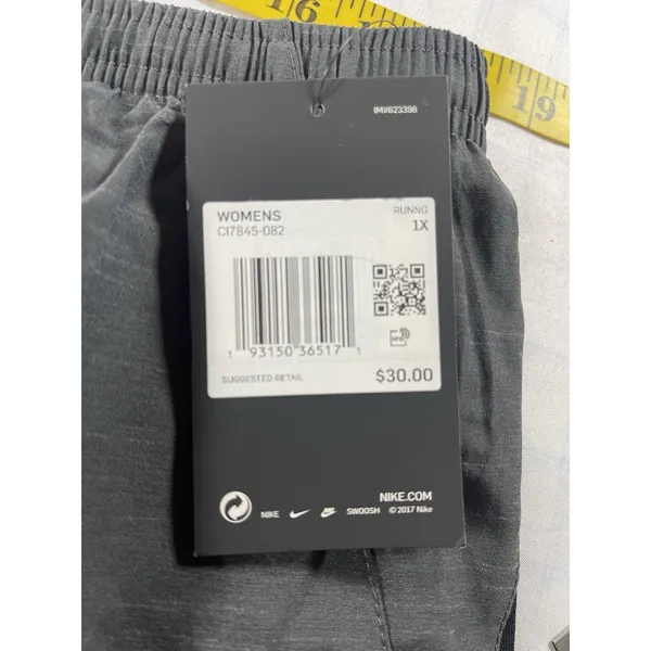 Nike Women’s Plus Size 1X Running Shorts - Gray Heather Dri-FIT Athletic - NW - Image 11