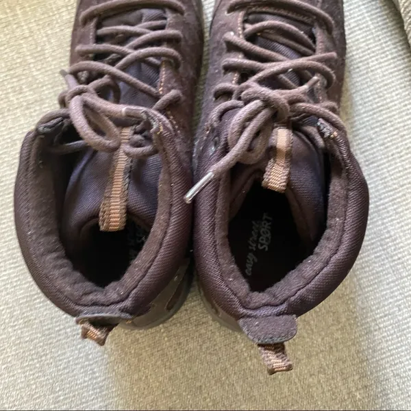 Easy Street Sport Boots Womens Brown Lace Up Ankle Hiking Utility Comfort - Image 10