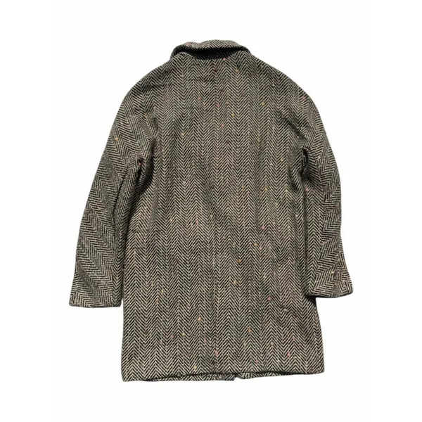 ASTR The Label Keller Coat Women S Herringbone Tan Black Wool Blend Preppy - Image 11
