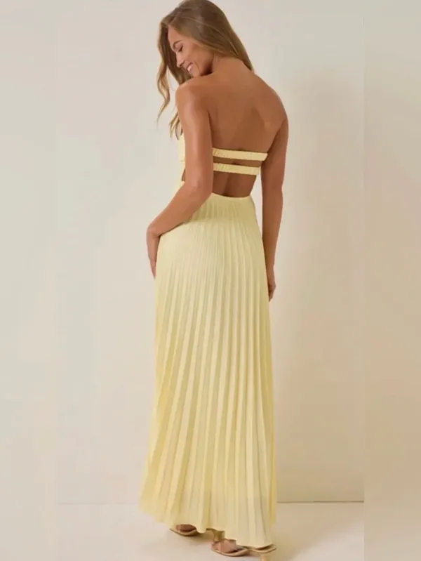 Altar'd State Nellie Satin Maxi Dress - Image 3