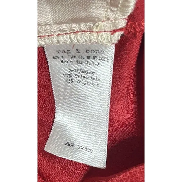 Rag & Bone Red Dress Pants Sz 4 Trousers Office Career Professional Holiday USA - Image 11