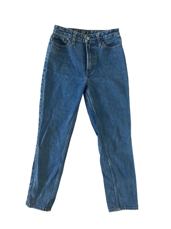 ABERCROMBIE & FITCH Annie High Rise Girlfriend Ankle Jeans Size 25 / US 0 - Image 4