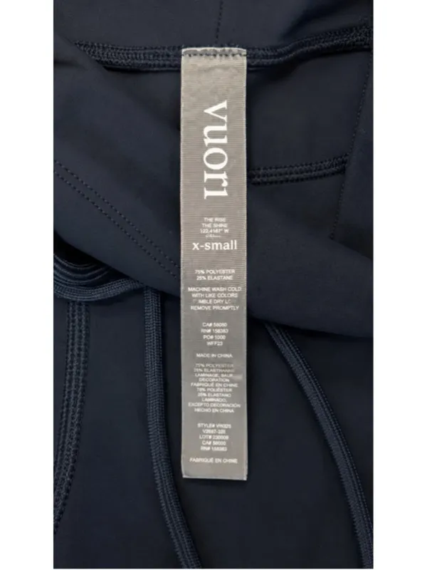 Vuori‎ The Rise The Shine Leggings XS Black Camo High Rise Pockets - Image 4