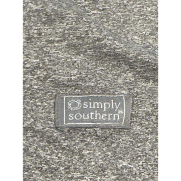 Simply Southern‎ Full Zip Jacket Gray Medium Athleisure Activewear Womens - Image 4