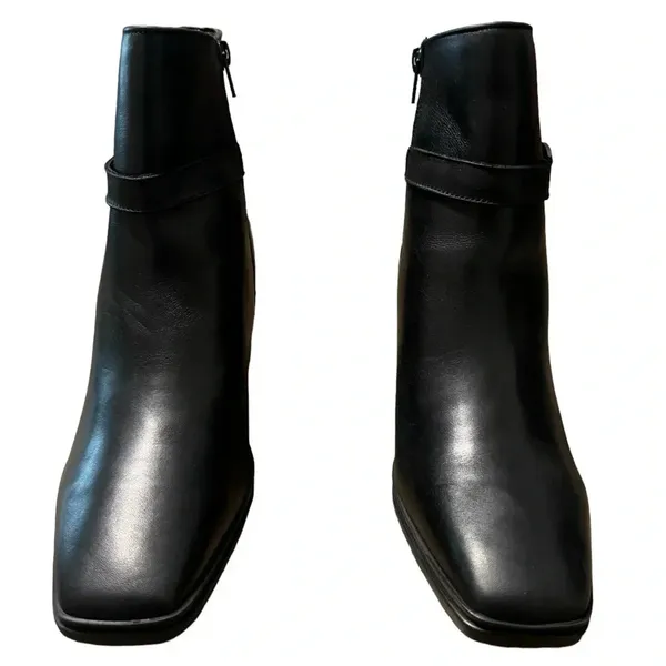 👢 Naturalizer Aimee Water Resistant Zip Bootie Black 10W 👢‎ - Image 2