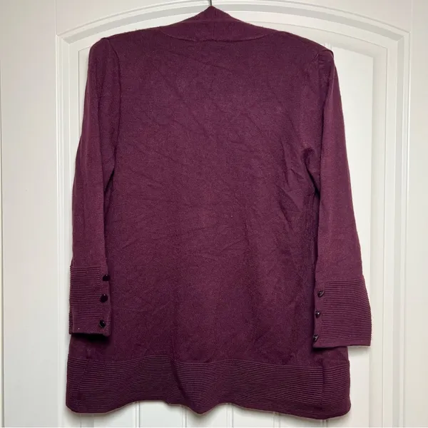 Volution cardigan sweater maroon size XS NWT Purple - Image 5