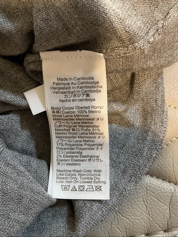 J. Crew Heather Gray Long-Sleeve Crewneck Top - Image 4