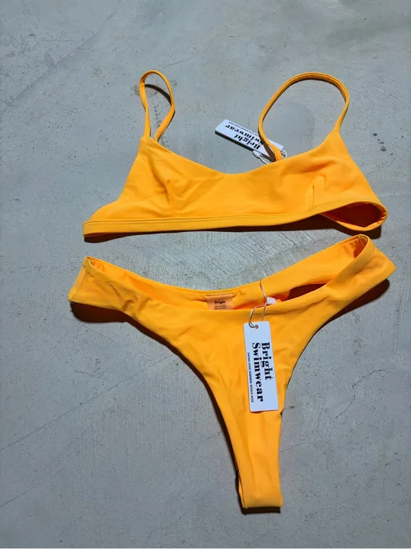 Bright swimwear NWT Women's Yellow Bikini Set Small - Image 3