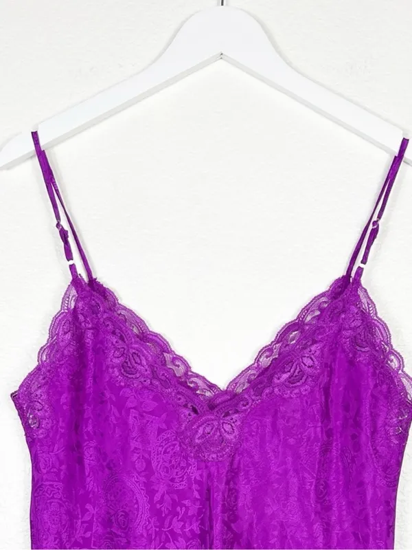 Vintage 90’s Victoria’s Secret gold label nightie négligée purple size M VTG - Image 5