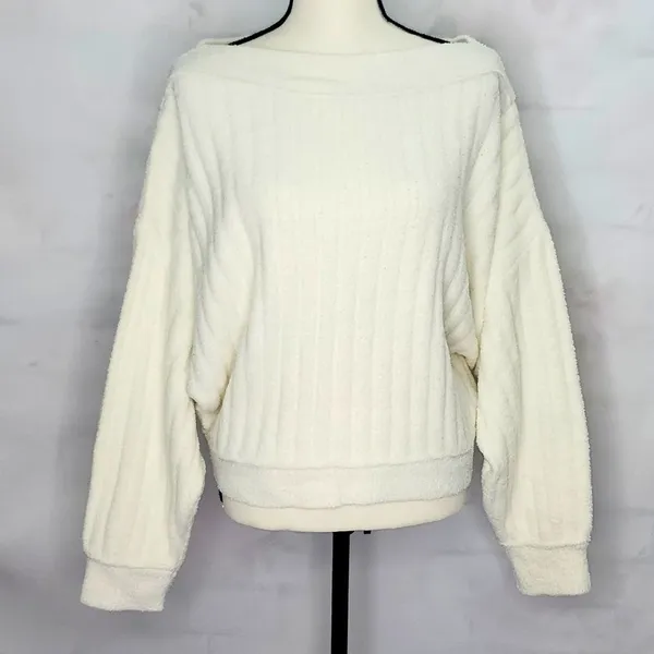 NEW Free People Cabin Fever Pullover Sweater‎ Women’s Large Cabincore Cozy - Image 2