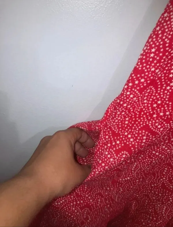 Universal Thread Medium Red Star Print Button Front Flutter Sleeve Mini Dress #1 - Image 6