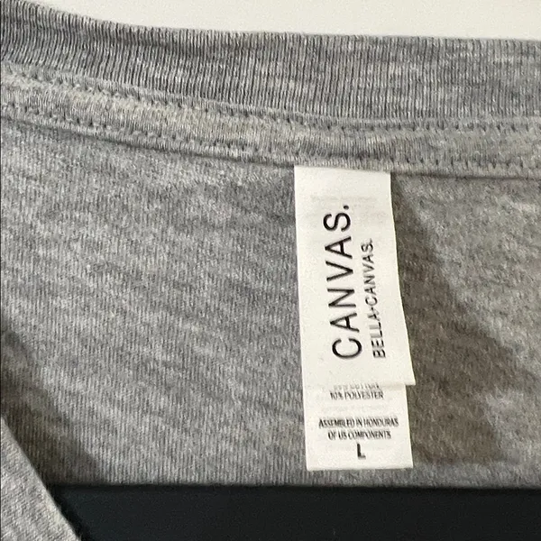 Bella Canvas Gray Christmas Tee - Image 2