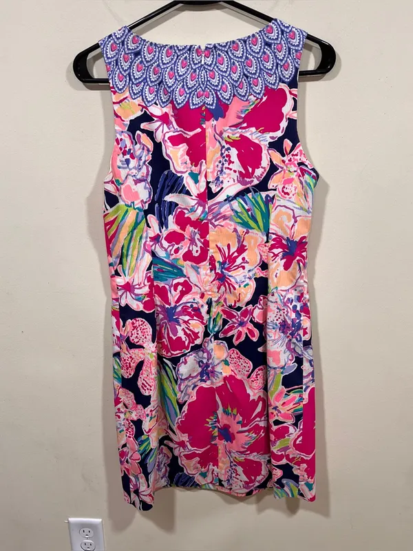 Lilly Pulitzer Fallon Shift Dress, Size 6 Tipping Point Floral EUC - Image 7