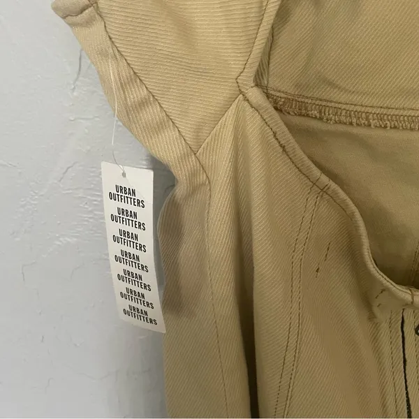 Urban Outfitters Corduroy Tank Tan Mini Dress with Back Cutout NWT size Large‎ - Image 6