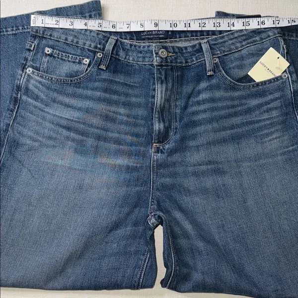 Lucky Brand Blue Wide Leg Crop Jeans - Image 5