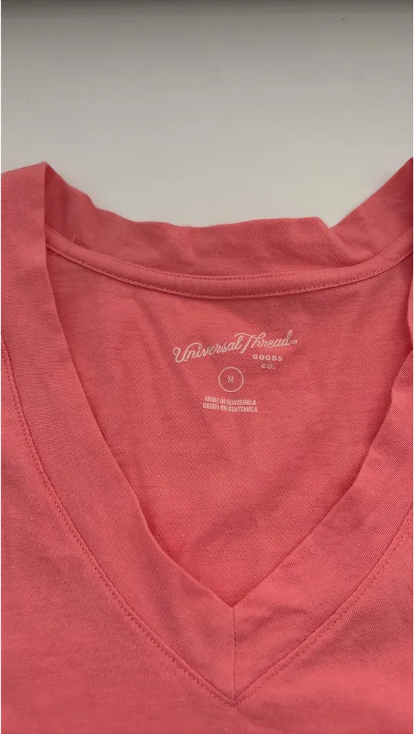 coral target v neck top - Image 3